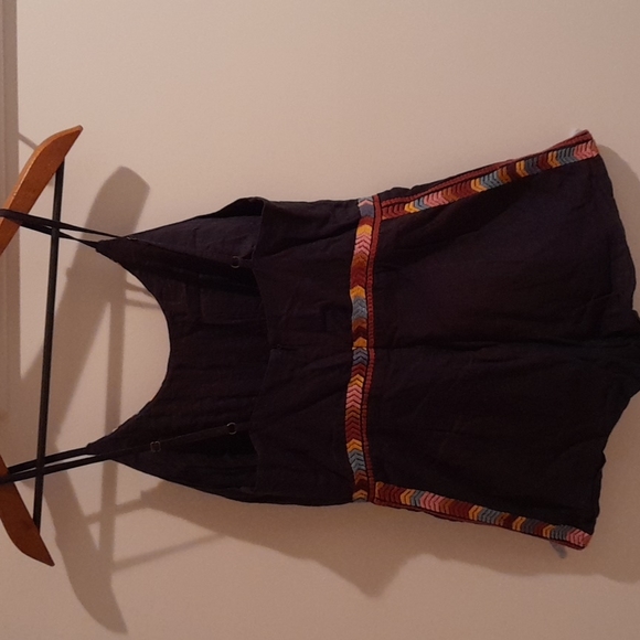 TIGERLILY Nazilla Embroidered Cotton Navy Onesie Romper Playsuit - Picture 11 of 16